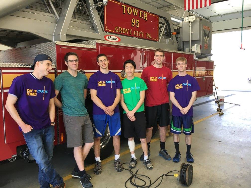 Volunteer team at the Grove City Fire Department