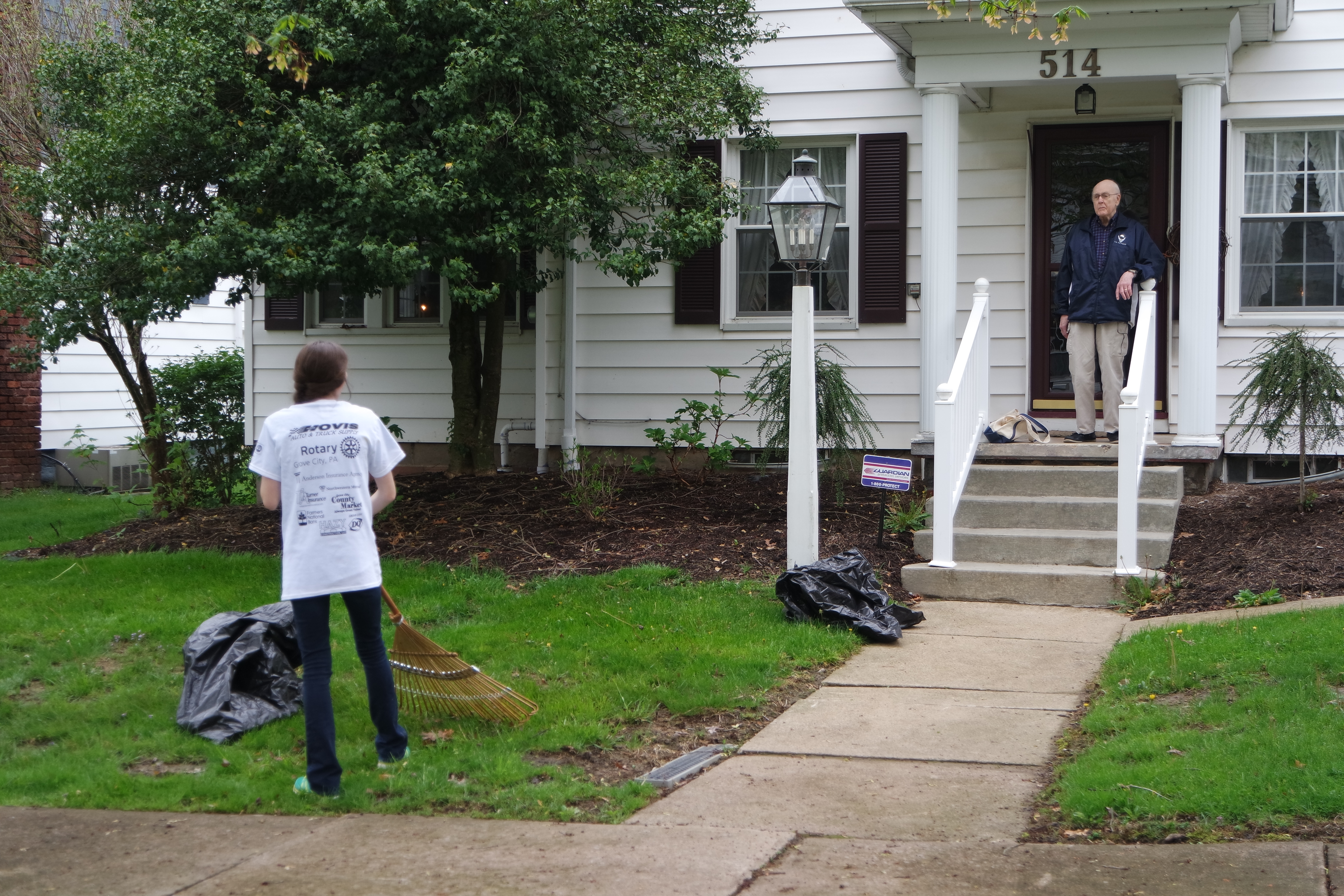 Lending a hand to a neighbor